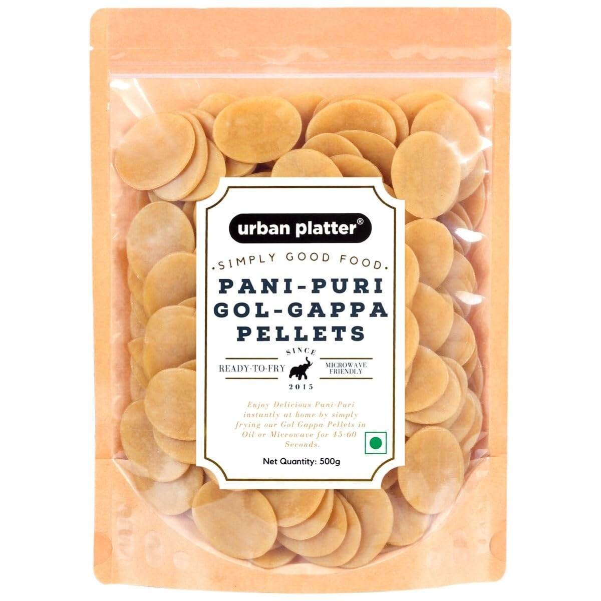 uk61BCd5KzcdL-1.jpg Urban Platter Ready-to-Fry Dry GOL Gappa (Pani Puris), 500g - Fast UK Delivery - Image 1
