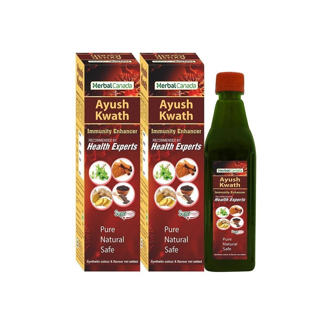 uk61BPugw8ZS-1.jpg HERBAL CANADA Ayush Kwath (Kadha) | Immunity Booster| Good For Respiratory Health |Helpful in Cold Cough | 100% Natural Pack of (Pack of 2) - Fast UK Delivery - Image 1