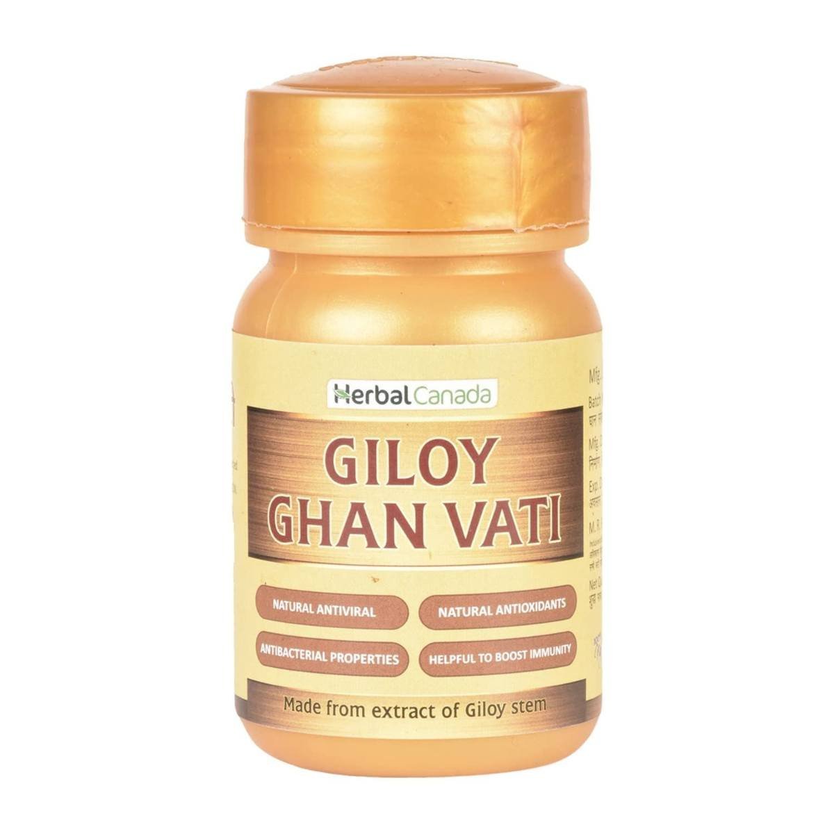 uk61BxorCj0NL-1.jpg HERBAL CANADA Giloy Ghanvati | Immunity Booster | Good For Liver Health | Helpful to Remove Toxin | 100% Natural | Pack of (2) - Fast UK Delivery - Image 1