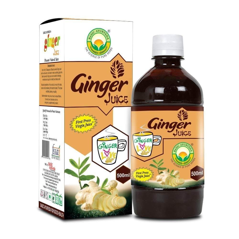 uk61C9VVWpptL-1.jpg Basic Ayurveda Ginger Virgin Juice, A Powerful Blend That Targets Body Fight Off Infections, Colds, And Flu, And May Also Contribute To Overall Immune Health- Adrak Juice, 500 Ml (Pack Of 1) - Fast UK Delivery - Image 1
