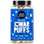 Urban Platter Salted Jowar Puffs, 100g (Gluten Free, Palm Oil Free, Baked Not Fried) - Fast UK Delivery