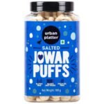 Urban Platter Salted Jowar Puffs, 100g (Gluten Free, Palm Oil Free, Baked Not Fried) - Fast UK Delivery