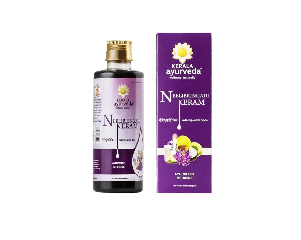 uk61CordW2kUL-1.jpg KERALA ayurveda Neelibringadi Keram Oil, 200 Ml - Fast UK Delivery - Image 1