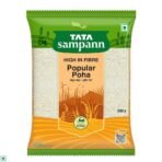 Tata Sampann, High in Fibre Popular Poha(Thick), 500g - Fast UK Delivery
