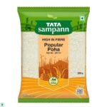 Tata Sampann, High in Fibre Popular Poha(Thick), 500g - Fast UK Delivery