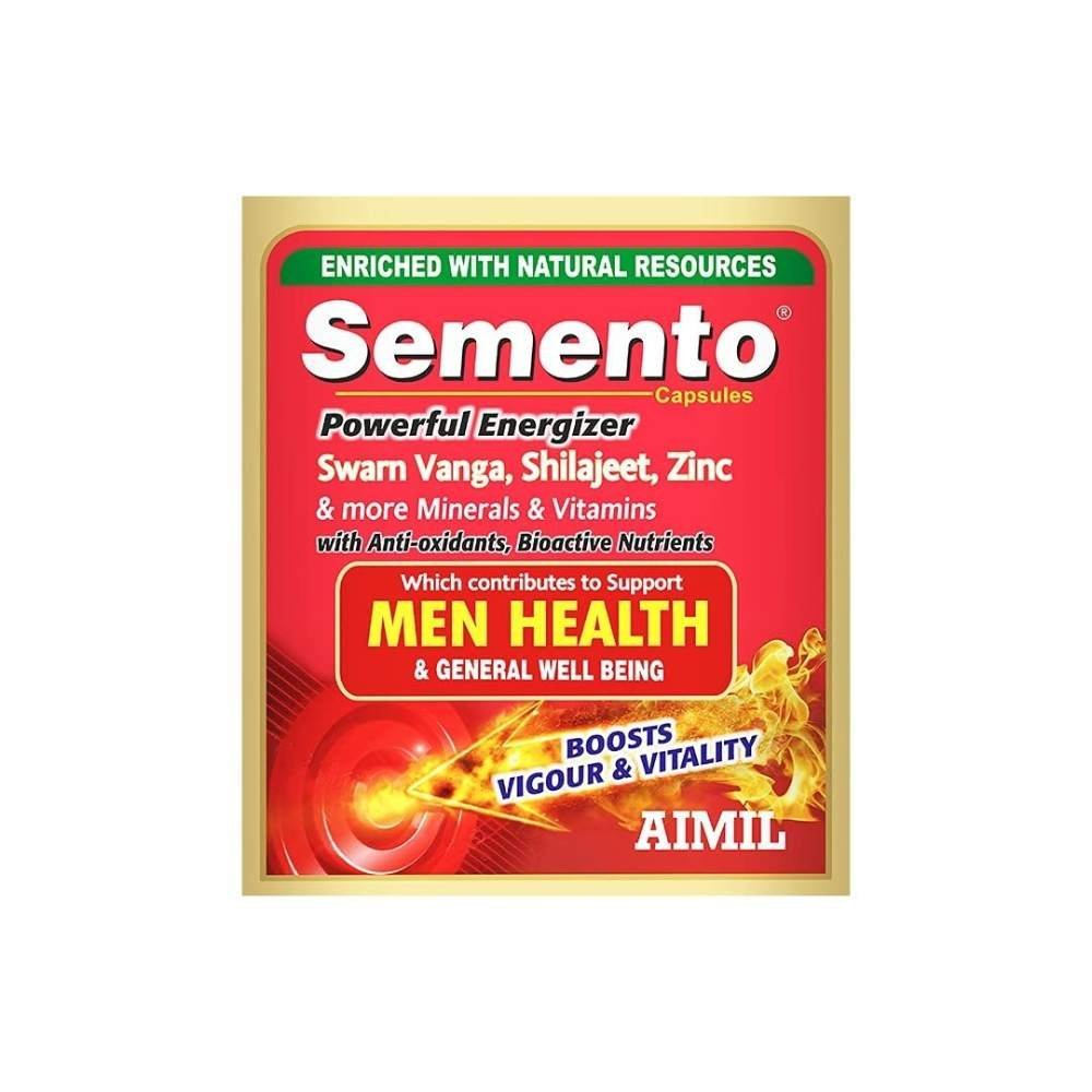 uk61Da8MWwusS.jpg AIMIL SEMENTO Ayurvedic Capsules for Vigour and Health| 20 Capsules - Fast UK Delivery - Image 1