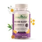 Neuherbs Good Sleep 30 Gummies For Men & Women,Melatonin,Ksm-66 Ashwagandha Extract,Chamomile Extract & L-Theanine Support Blissful Sleep & Reduce Stress,Natural Mango Flavoured,Gelatin Free - Fast UK Delivery