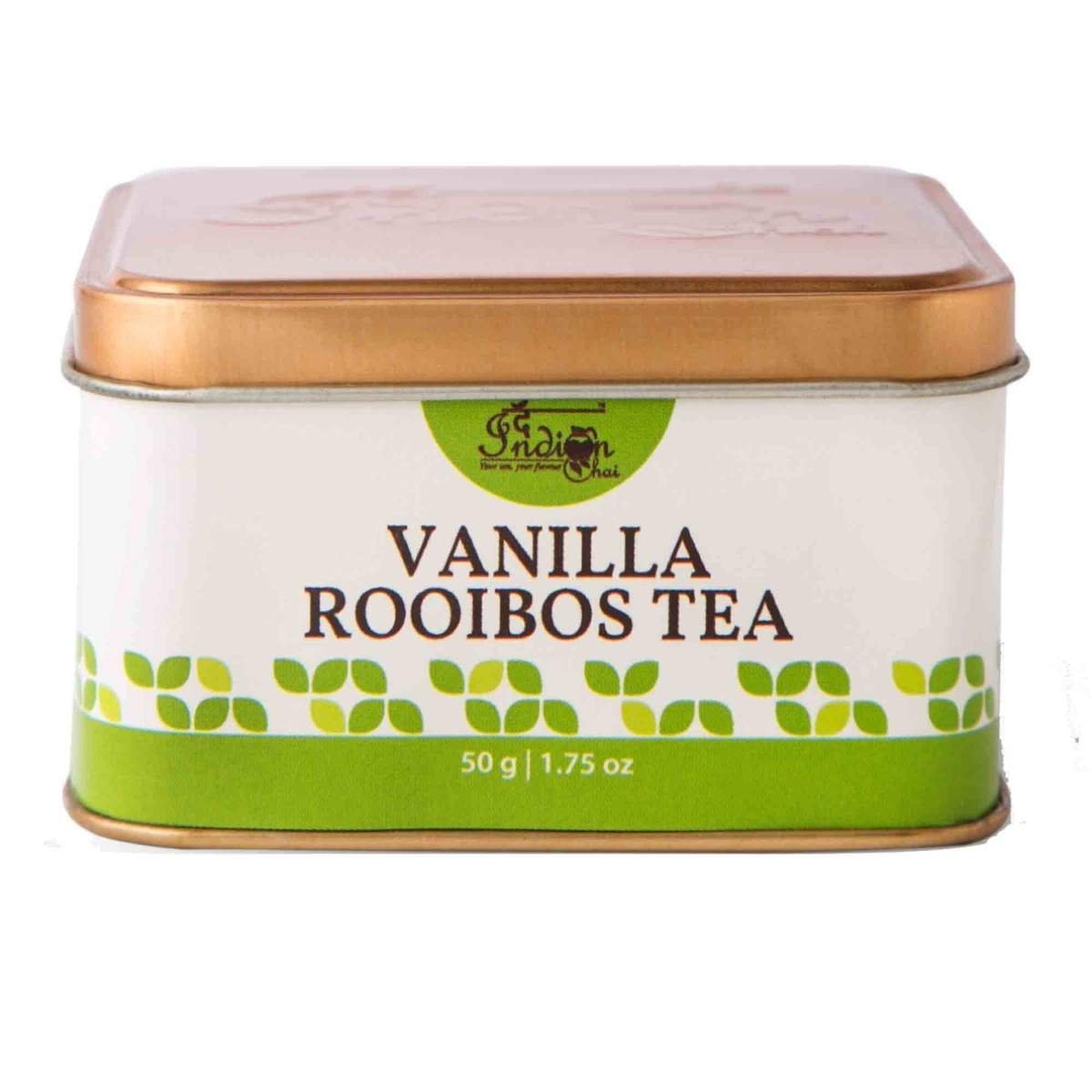 uk61EiJaNyPgL-1.jpg The Indian Chai - Vanilla Rooibos Tea 50 grams with Vanilla Beans for Sleep, Stress, Immunity and Weight Loss - Fast UK Delivery - Image 1