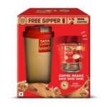 Tata Coffee Grand Premium Instant Coffee, Special Edition Pack, 45 Grams, With Flavour Locked Decoction Crystals, Jar with Free Sipper - Fast Shipping to USA & Canada