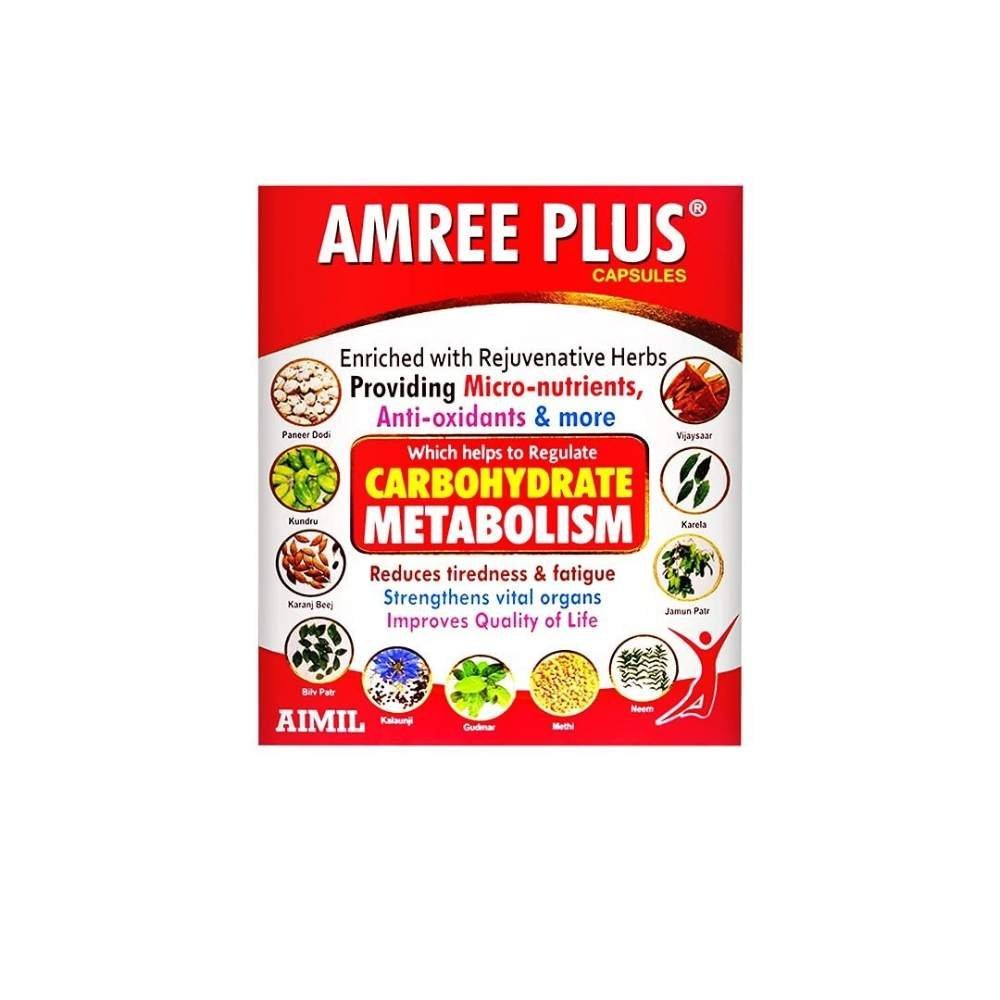uk61F1PoMshbS.jpg AIMIL Amree Plus Capsules Ayurvedic Medicine| Blood Sugar Tablets| Natural Care | Pack of 20 Capsules - Fast UK Delivery - Image 1