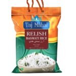 Taj Mahal Relish Everyday Basmati Rice 5kg | Perfect For Everyday | Non-Sticky | Naturally Aged | Rich in Fibre & Nutrients | Delicious & Aromatic - Fast Shipping to USA & Canada