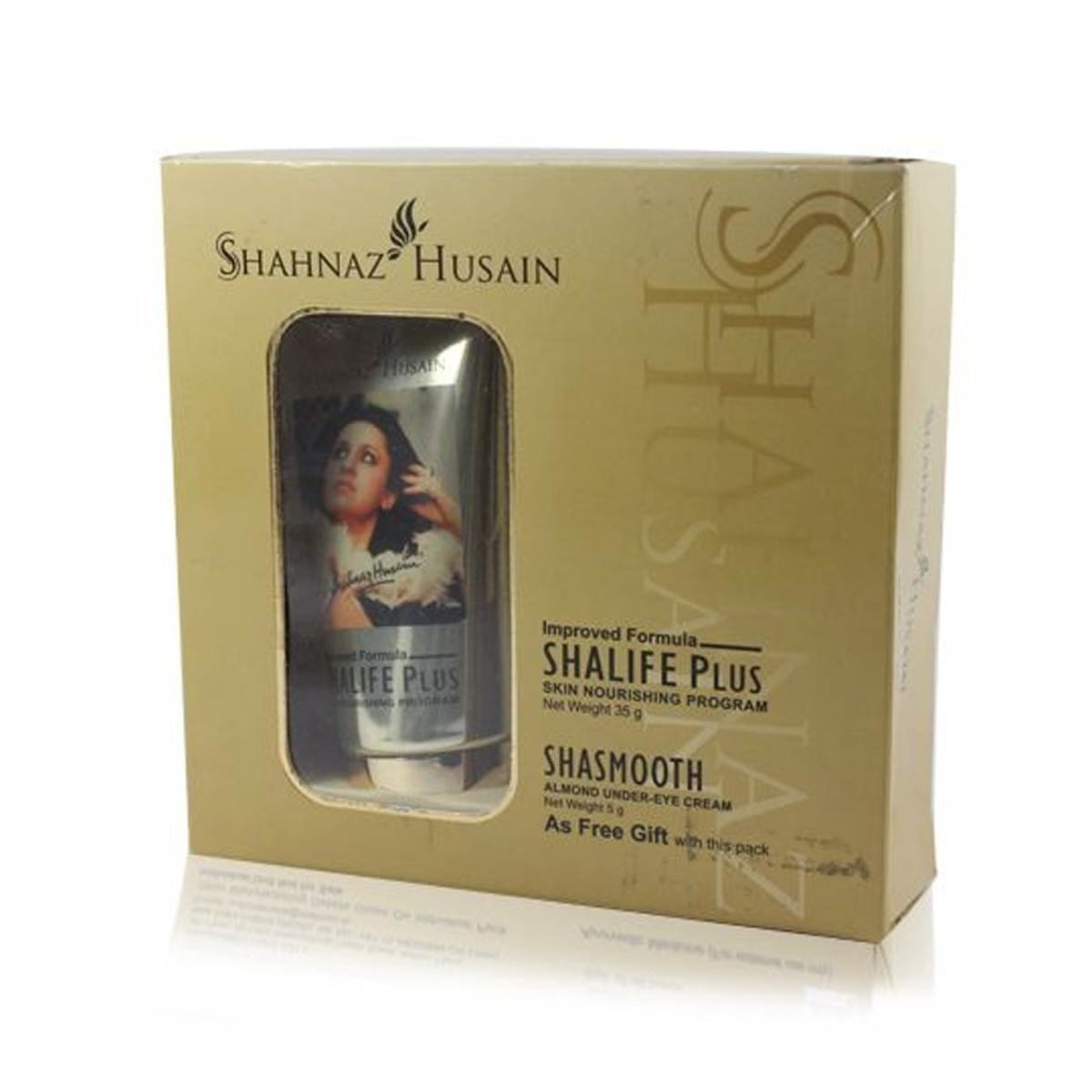 uk61GaaTAh4L-1.jpg Shahnaz Husain Shalife Plus Skin Nourishing Program, 60 g with Free Shasmooth Almond Eye Cream, 10 g - Fast UK Delivery - Image 1