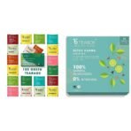 Teabox Green Tea Sampler Bags 100pcs (10pcs X 10 flavors) & Teabox Detox Kahwa Green Tea 25 Teabags - Fast UK Delivery