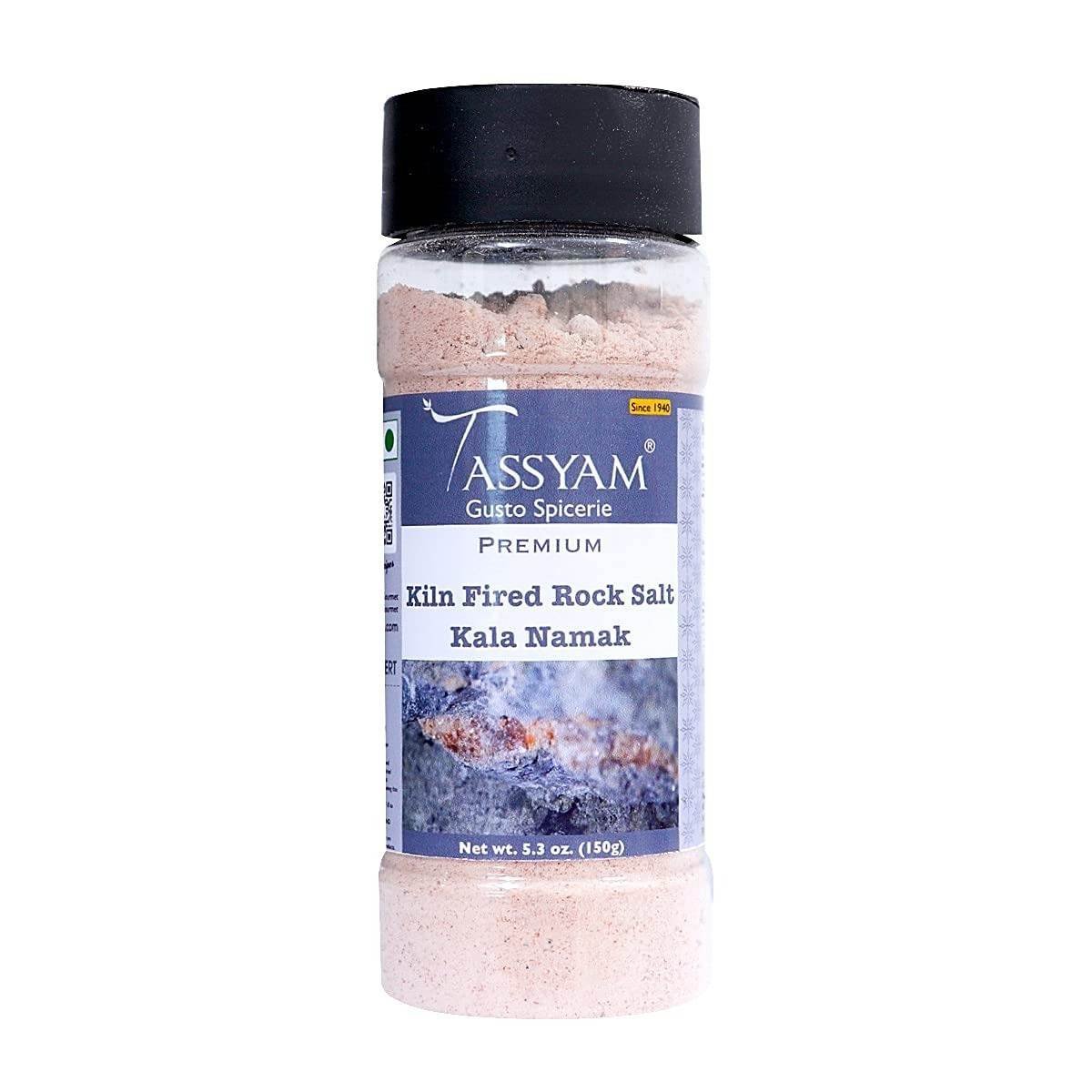 uk61GrgDVTL6S-1.jpg Tassyam Black Rock Salt Powder 150g/ 5.29 oz | Kala Namak - Fast UK Delivery - Image 1