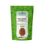 Neuherbs Raw & Unroasted Flax Seeds For Eating -400g | Omega-3 Flax Seeds For Hair Growth | Rich With Fiber For Weight Management | Alsi Seeds - Fast UK Delivery