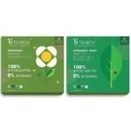 Teabox Organic Darjeeling Green Tea 25 Teabags & Teabox Organic Green Mint Tea 25 Teabags - Fast UK Delivery
