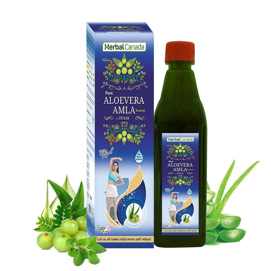 uk61ITtBzZIS-1.jpg Herbal Canada Aloevera Amla | Boosts Immunity | Blood Purifier | Good for Digestion | 100% Natural-1L (Pack of 2) - Fast UK Delivery - Image 1