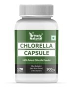 Holy Natural Chlorella Capsule 450 mg/cap (120 Veggie Caps) | Help Boost Immunity | Pure & Natural