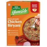 Tata Sampann Yumside Ready to Eat Chicken Biryani, 330g, Instant Food, Ready in 60 Secs, NO Preservatives, NO Added Artificial Colours & Flavours, Rich & Aromatic, Pack of 1 - Fast UK Delivery