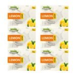 Panchvati Herbals Face and Bathing Soap Lemon Help for Refreshing & Hydrating,Lightens Pigmentation, Anti-Bacterial Combo Pack of 6 (100g each) - Fast UK Delivery