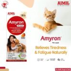 AIMIL Amyron Pet Liquid | Natural Health Restorative for Maintaining Healthy Growth & Development in Dogs & Cats | 200ml - Fast UK Delivery