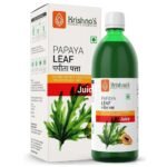 KRISHNA'S HERBAL & AYURVEDA Papaya Leaf Juice-1000 Ml Fresh Papaya Leaves Helps To Boost Platelets Count - Fast UK Delivery