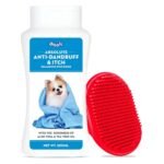 Drools Combo of Anti-Dandruff & Itch Shampoo for Dogs, 200 Milliliter with 1 Free Bathing & Grooming Hand Brush Pack - Fast UK Delivery