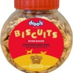 Drools Dog Treat Biscuits, Chicken and Egg Flavor 400g Pack, All Life Stages - Fast UK Delivery