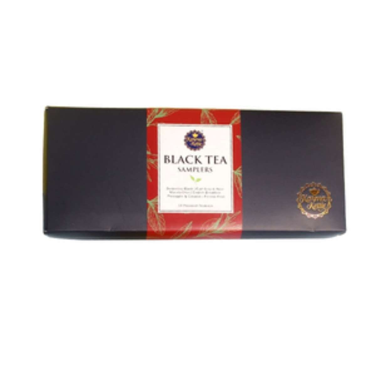 uk61MreqUk9EL-1.jpg Karma Kettle 100% Natural Black Tea Sampler Box, 3 Tea Bags Each 6 Different Flavour, 18 Pyramid Tea Bags, 40 g - Fast UK Delivery - Image 1