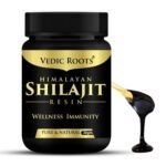 Vedic Roots Natural Shilajit Resin Men & Women,Liquid Shilajeet Enriched with Fulvic Acid & Vitamins Stamina Strength Booster Supplement - 30 gm X 4 - Fast UK Delivery