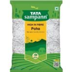 Tata Sampann, High in Fibre Poha(Thick), 500g - Fast UK Delivery