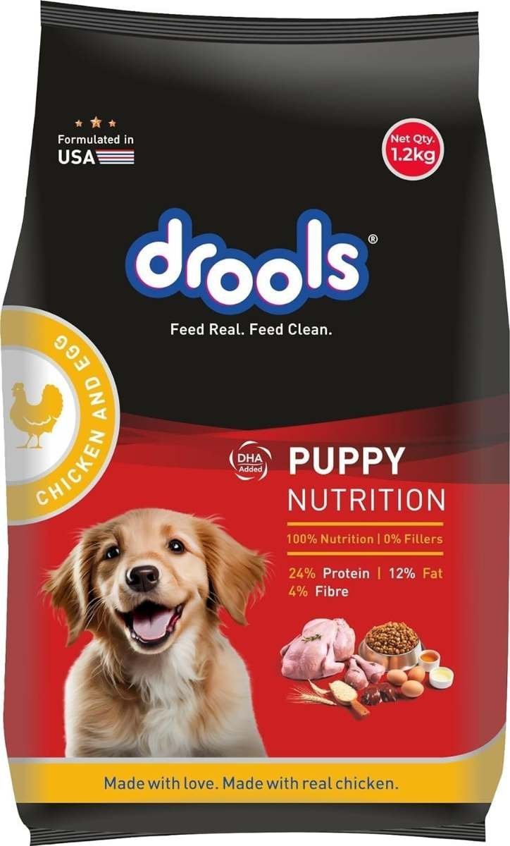 uk61QnY7hx44L-1.jpg DROOLS DAILY NUTRITION Chicken and Egg Puppy 1.2Kg dog food - Fast UK Delivery - Image 1