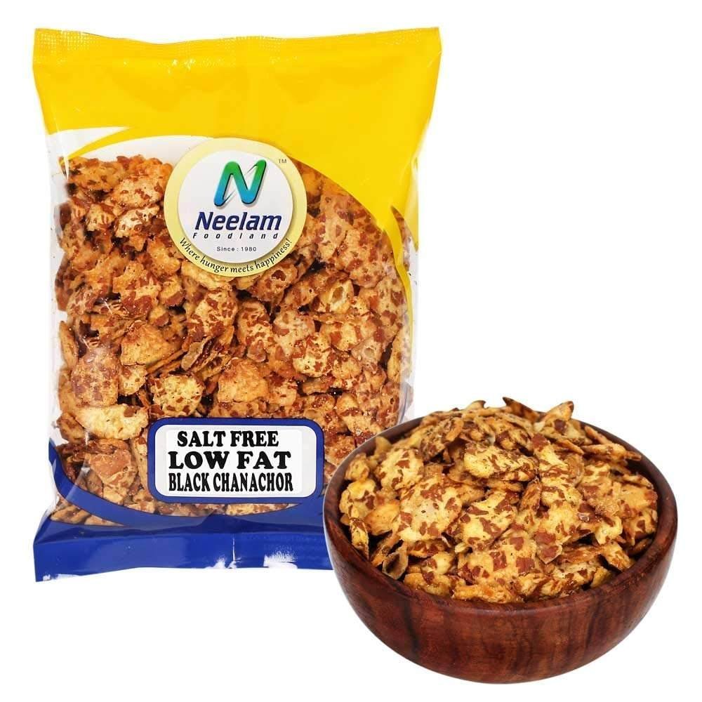 uk61QsK1y9DKL-1.jpg Neelam Foodland Black Chana JHOR Garam, Extra Thin Flat Chana, Snack ,Food, Snack Box for Home, Picnic, Movies (Salt Free Black) 400 Gm - Fast UK Delivery - Image 1