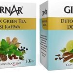 Girnar Green Tea, Desi Kahwa, 10 Tea Bags, (Pack of 2) 2.5g Each. Net Wt:- 50 gm - Fast UK Delivery