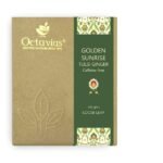 Octavius Golden Sunrise Tulsi Ginger Herbal Tea (Tisane) Loose Leaf Kadha - 100 Gms | Wellness Tea | Immunity boost and Detox Tea | Caffeine Free - Fast UK Delivery