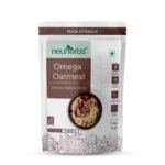 Neuherbs Omega Oatmeal with Berries,Nuts & Seeds 400 g (Loaded With 12.40g Protein) | Chia, Almonds, Oats & Berries | Diet Food for Weight Loss | Wholegrain Cereal | Breakfast Food | Protein Oats - Fast UK Delivery