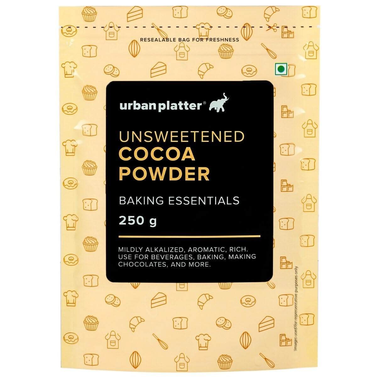 uk61SHSPeyjxL-1.jpg Urban Platter Natural Unsweetened Cocoa Powder, 250g - Fast UK Delivery - Image 1