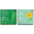 Teabox Organic Green Mint Tea 25 Teabags & Teabox Organic Dandelion Green Tea 25 Teabags - Fast UK Delivery