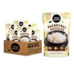 Urban Platter Shirataki Noodles, 270g [Pack of 6 | Keto-Friendly | Low-Carb | Fat-Free | Gluten-Free | Ultra-Low Calorie Konjac Miracle Noodles] - Fast UK Delivery