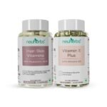 Neuherbs Hair-Skin Vitamin (60 N Capsules) & Vitamin E Plus (30 N Capsules) - Fast UK Delivery