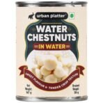 Urban Platter Water Chestnuts in Water, 567g (Drained Weight - 304g, Sweet, Tender, Ideal for Stir-Fries, Asian Dishes) - Fast UK Delivery