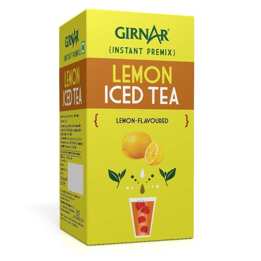 uk61UzNNtVBL-2.jpg Girnar Instant Premix Iced Tea - Lemon Flavour (5 Sachets) - Image 1