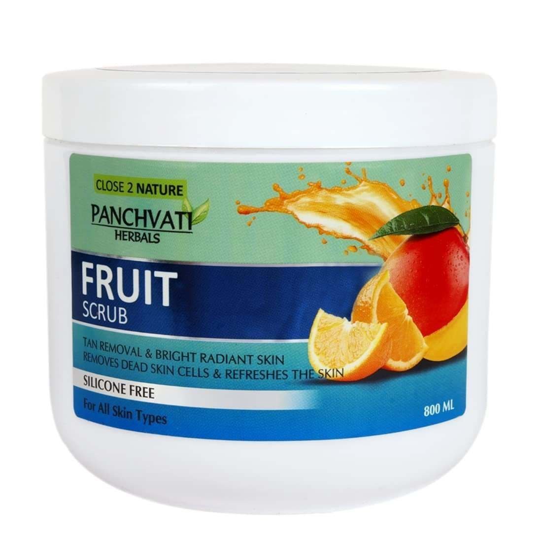 uk61V-X1rGcL-1.jpg Panchvati Herbals Regular Fruit Scrub for Bright, Light & Smooth Skin - 800 ml. - Image 1
