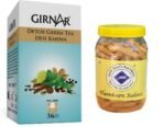 Girnar Detox Green Tea (36 Tea Bags) + Jyoti Ben's Namkeen Saloni 250g - Fast UK Delivery