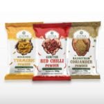 Jivika's Spices Combo (Red Chilli Powder 200g, Turmeric Powder 100g, Coriander Powder 100g) - Fast Shipping to USA & Canada