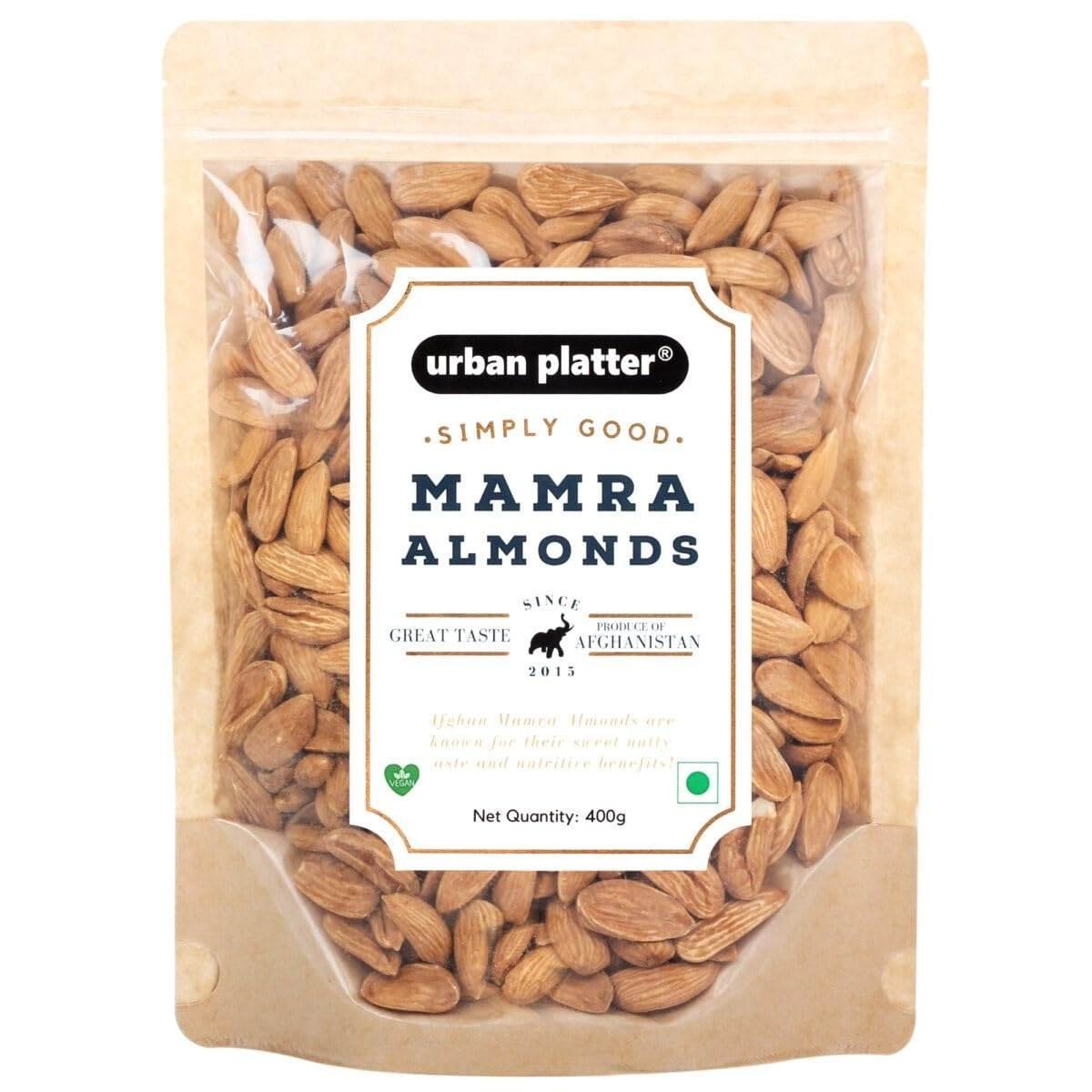 uk61W8cJMz7bL-1.jpg Urban Platter Mamra Almonds, 400g - Fast UK Delivery - Image 1