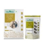 Neuherbs Weight Management Combo (Raw Unroasted Chia Seeds For Eating With Omega 3 And Fiber - 200 Gram + Omega Instant Oats With Chia Seeds 400g) - Fast UK Delivery