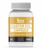 Holy Natural Castor oil Capsules - 60 Softgel Capsule - Fast UK Delivery