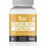 Holy Natural Castor oil Capsules - 60 Softgel Capsule - Fast UK Delivery