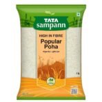 Tata Sampann, High in Fibre Popular Poha(Thick), 1kg - Fast UK Delivery